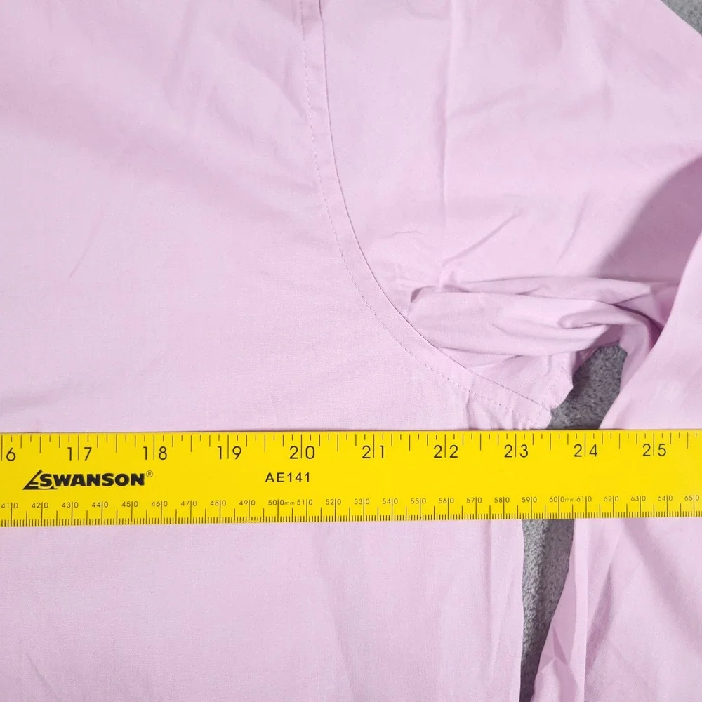 Banana Republic Shirt Mens XL Pink Stretch Poplin Slim Fit Button Up Long Sleeve